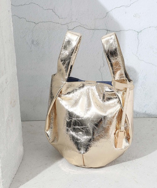 Ungrid（アングリッド）の「【Ungrid/アングリッド】メタリック 軽量マルシェバッグ（ハンドバッグ・レディース・ブロンズ/ゴールド/シルバー/ブラック・FREE）」の21枚目の写真