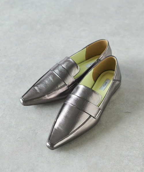 EVOL（イーボル）の「【EVOL(イーボル)】デザインヒールコインローファー（ローファー・レディース・ブロンズ/ブラック・23.5/24.5/22.5）」の3枚目の写真