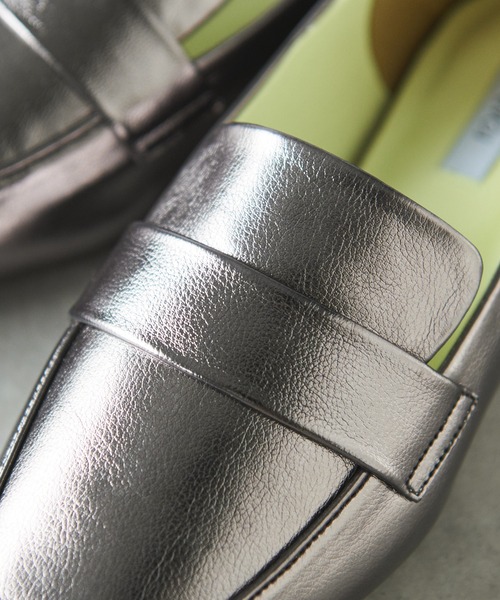 EVOL（イーボル）の「【EVOL(イーボル)】デザインヒールコインローファー（ローファー・レディース・ブロンズ/ブラック・23.5/24.5/22.5）」の7枚目の写真