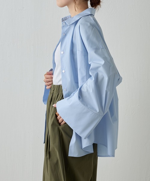 「COLLAGE GALLARDAGALANTE」 7分袖ブラウス FREE ブルー レディース COLLAGE GALLARDAGALANTE 「COLLAGE GALLARDAGALANTE」 7分袖