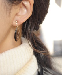 anq. | 「anq.」スモーキークォーツ イヤリング(イヤリング)