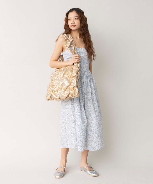 Casselini（キャセリーニ）の「Casselini(キャセリーニ)スクエアギャザートート（トートバッグ・レディース・アイボリー/ブラック/サックスブルー/オレンジ/ブルー/ゴールド/シルバー/グリーン・FREE）」の18枚目の写真