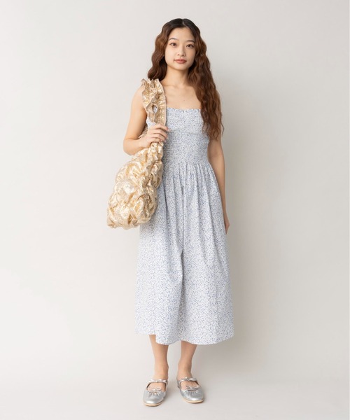 Casselini（キャセリーニ）の「Casselini(キャセリーニ)スクエアギャザートート（トートバッグ・レディース・アイボリー/ブラック/サックスブルー/オレンジ/ブルー/ゴールド/シルバー/グリーン・FREE）」の19枚目の写真