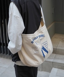 Red Cap Girl（レッドキャプガール）の「25SS イラストプリント 大容量 メッセンジャーバッグ（トートバッグ・メンズ）」