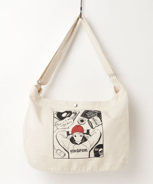 Red Cap Girl（レッドキャプガール）の「25SS イラストプリント 大容量 メッセンジャーバッグ（トートバッグ・メンズ・ホワイト系その他/ホワイト・FREE）」の15枚目の写真