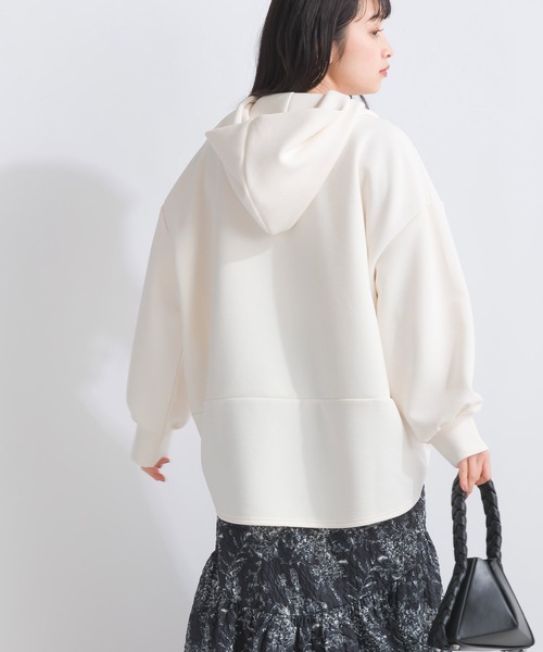 PICCIN（ピッチン）の「【WEB限定】膨れスポンジリバーパーカー（パーカー・レディース・オフホワイト/ブラック・S/M/L）」の6枚目の写真