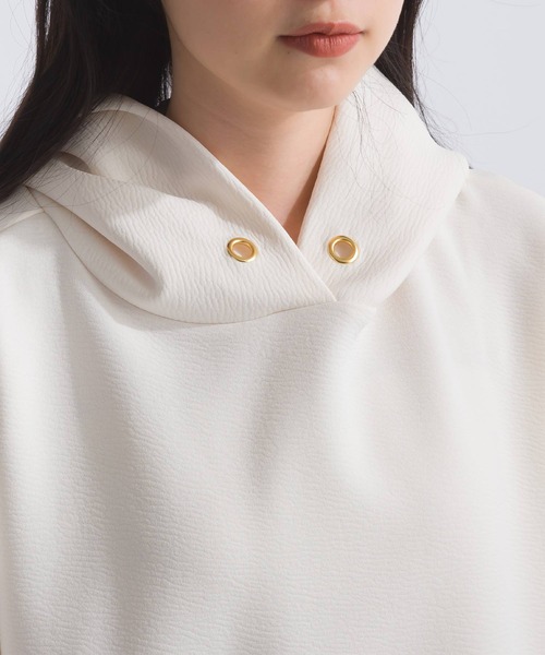 PICCIN（ピッチン）の「【WEB限定】膨れスポンジリバーパーカー（パーカー・レディース・オフホワイト/ブラック・S/M/L）」の18枚目の写真