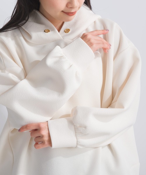 PICCIN（ピッチン）の「【WEB限定】膨れスポンジリバーパーカー（パーカー・レディース・オフホワイト/ブラック・S/M/L）」の20枚目の写真