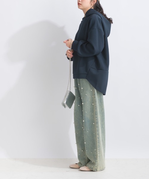 PICCIN（ピッチン）の「【WEB限定】膨れスポンジリバーパーカー（パーカー・レディース・オフホワイト/ブラック・S/M/L）」の16枚目の写真