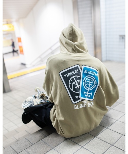 ELEMENT(エレメント)の「ELEMENT メンズ CARD HOOD パーカー/エレメントプルオーバーパーカー・フーディー(パーカー・メンズ・ブラック/ベージュ/ネイビー・LARGE/X-LARGE/MEDIUM)」の11枚目の写真