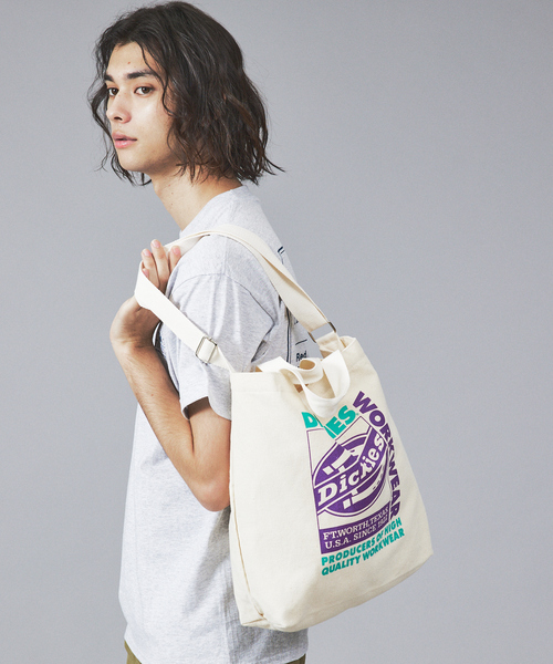 Dickies（ディッキーズ）の「【Dickes /ディッキーズ】CANVAS 2WAY SHOULDER（ショルダーバッグ・メンズ・ブラック/パープル/レッド/ホワイト系その他/ホワイト系その他2/ブラック系その他2/ホワイト/ブラック系その他・フリー）」の7枚目の写真