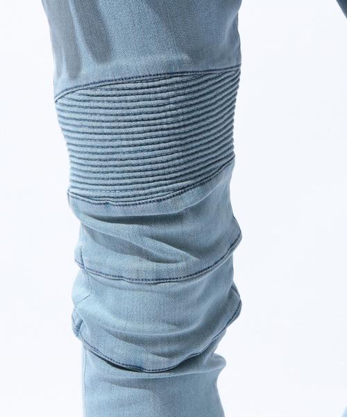 MONKEY TIME（モンキータイム）の「＜monkey time＞ ∴  バイカージェギンスデニム◆（デニムパンツ・メンズ・コバルトブルー・X-LARGE/LARGE/MEDIUM/SMALL）」の9枚目の写真