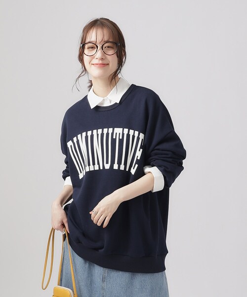 Cutie Blonde（キューティーブロンド）の「◆【体型カバー/洗える】前後差ヘム BIGシルエットスウェット（スウェット・レディース・ネイビー系3/ホワイト系その他/グレー系1/パープル系1/ブルー系5/チャコール・00）」の21枚目の写真