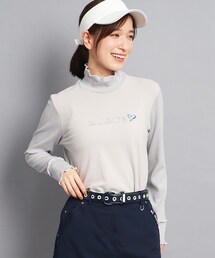 adabat | メローフリル 長袖モックネックプルオーバー(Tシャツ/カットソー)