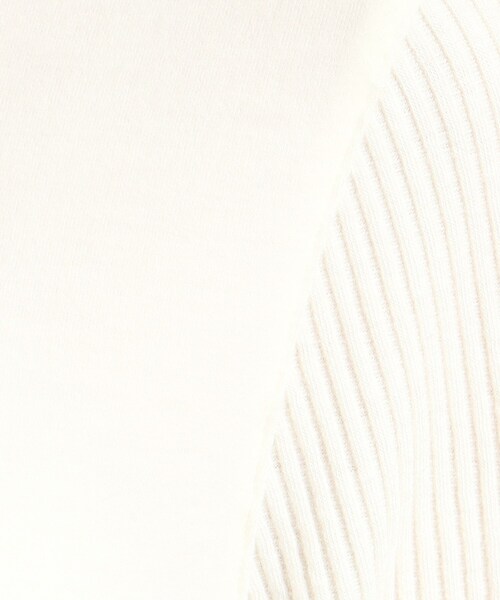 adabat(アダバット)の「◆メローフリル 長袖モックネックプルオーバー(Tシャツ/カットソー・レディース・ブルー/ホワイト/ライトグレー系9・38/36/40/42)」の5枚目の写真