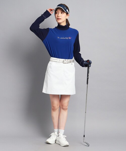 adabat(アダバット)の「◆メローフリル 長袖モックネックプルオーバー(Tシャツ/カットソー・レディース・ブルー/ホワイト/ライトグレー系9・38/36/40/42)」の22枚目の写真