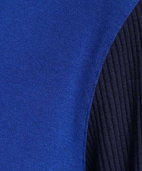 adabat(アダバット)の「◆メローフリル 長袖モックネックプルオーバー(Tシャツ/カットソー・レディース・ブルー/ホワイト/ライトグレー系9・38/36/40/42)」の18枚目の写真