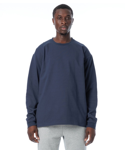 Knuu（ヌウ）の「9.5oz Heavy Long Sleeve T-Shirt / ヘビーベーシック長袖Tシャツ（Tシャツ/カットソー・メンズ・ホワイト/ネイビー/ブラック・LARGE/MEDIUM/X-LARGE/SMALL/XX-LARGE/X-SMALL）」の3枚目の写真
