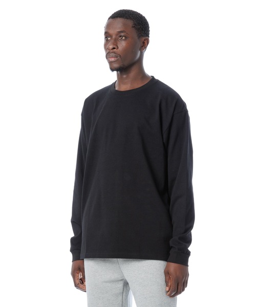 Knuu（ヌウ）の「9.5oz Heavy Long Sleeve T-Shirt / ヘビーベーシック長袖Tシャツ（Tシャツ/カットソー・メンズ・ホワイト/ネイビー/ブラック・LARGE/MEDIUM/X-LARGE/SMALL/XX-LARGE/X-SMALL）」の5枚目の写真