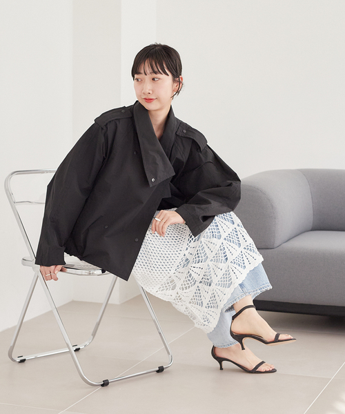 美品 2024 Plage プラージュ R'IAM リアム バルーンブルゾン 黒 セール】【R'IAM】バルーンブルゾン（ブルゾン）｜Plage（プラージュ