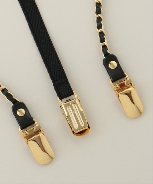 【新品】Spick ＆Span チェーンサスペンダー　ホワイト　白 Spick ＆Span チェーンサスペンダー（サスペンダー）｜Spick