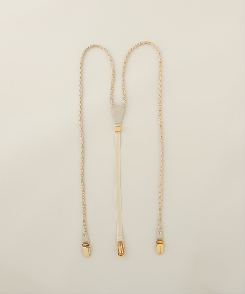 スピックアンドスパン　Spick&Span　チェーンサスペンダー　ブラック スピックアンドスパン Spick&Span チェーンサスペンダー