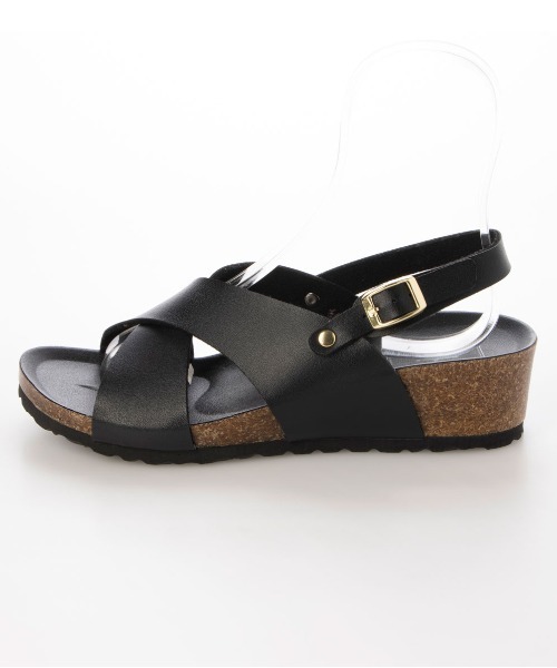 enchanted(エンチャンテッド)の「クロスオーバースリングバックウェッジサンダル(サンダル・レディース・パイソン/ホワイト/ダークブラウン/ブラック/シルバー・35/36/37/38/39)」の21枚目の写真