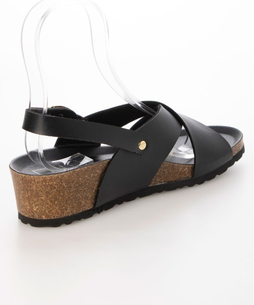 enchanted(エンチャンテッド)の「クロスオーバースリングバックウェッジサンダル(サンダル・レディース・パイソン/ホワイト/ダークブラウン/ブラック/シルバー・35/36/37/38/39)」の22枚目の写真