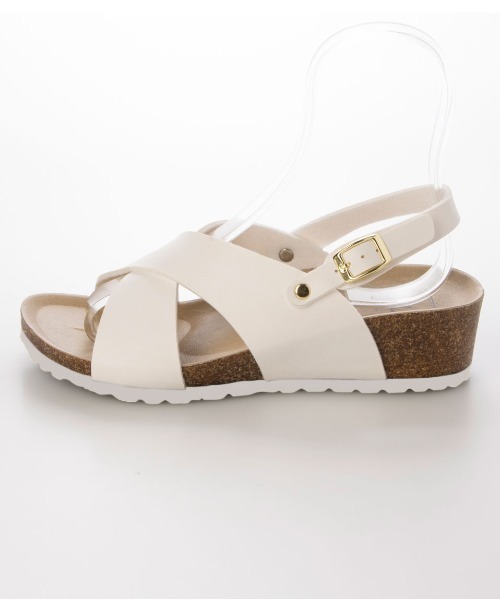 enchanted(エンチャンテッド)の「クロスオーバースリングバックウェッジサンダル(サンダル・レディース・パイソン/ホワイト/ダークブラウン/ブラック/シルバー・35/36/37/38/39)」の13枚目の写真