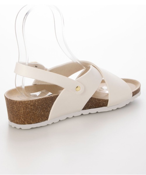 enchanted(エンチャンテッド)の「クロスオーバースリングバックウェッジサンダル(サンダル・レディース・パイソン/ホワイト/ダークブラウン/ブラック/シルバー・35/36/37/38/39)」の14枚目の写真