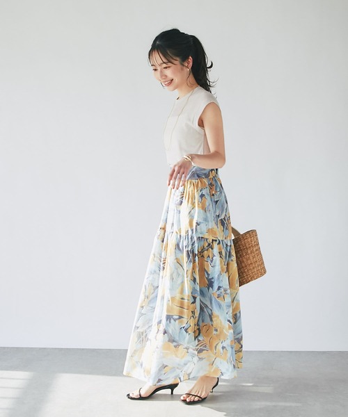 La boutique BonBon（ラブティックボンボン）の「シアーノースリーブカットソー（Tシャツ/カットソー・レディース・グレイッシュベージュ/ブラック/ホワイト・FREE）」の14枚目の写真