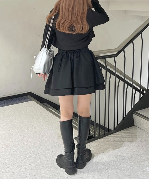 apres jour(アプレジュール)の「French Girly Collection リボンテーラードジャケット【ZOZOTOWN限定アイテム】(テーラードジャケット・レディース・グレー系その他/ブラック・X-LARGE/フリー)」の14枚目の写真