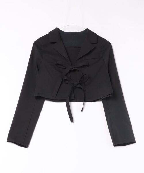 apres jour(アプレジュール)の「French Girly Collection リボンテーラードジャケット【ZOZOTOWN限定アイテム】(テーラードジャケット・レディース・グレー系その他/ブラック・X-LARGE/フリー)」の20枚目の写真