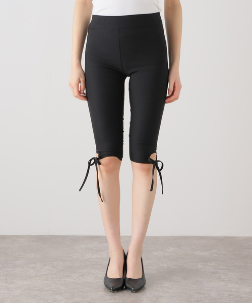 U by SPICK&SPAN(ユーバイスピックアンドスパン)の「ストレッチリボンパンツ(その他パンツ・レディース・ブラック・36/38)」の8枚目の写真