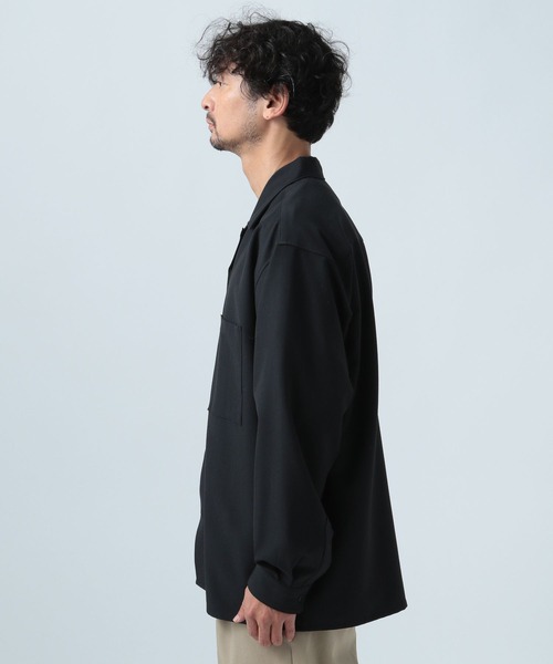 BAYFLOW（ベイフロー）の「[セットアップ可]UMW長袖シャツ 【UVケア・ストレッチ・イージーケア】（シャツ/ブラウス・メンズ・ネイビー/カーキ/ブラック・LARGE/MEDIUM）」の8枚目の写真