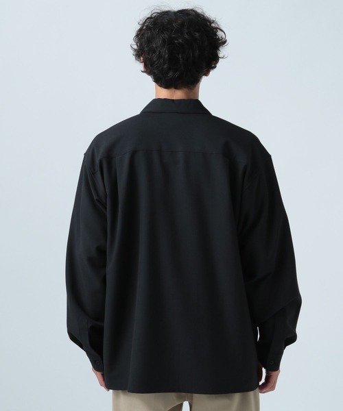 BAYFLOW（ベイフロー）の「[セットアップ可]UMW長袖シャツ 【UVケア・ストレッチ・イージーケア】（シャツ/ブラウス・メンズ・ネイビー/カーキ/ブラック・LARGE/MEDIUM）」の9枚目の写真