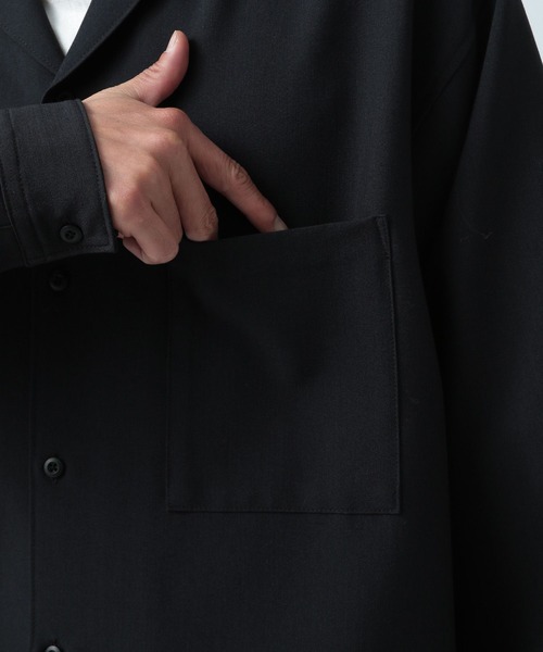 BAYFLOW（ベイフロー）の「[セットアップ可]UMW長袖シャツ 【UVケア・ストレッチ・イージーケア】（シャツ/ブラウス・メンズ・ネイビー/カーキ/ブラック・LARGE/MEDIUM）」の13枚目の写真