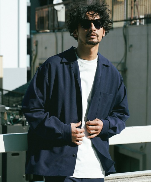 BAYFLOW（ベイフロー）の「[セットアップ可]UMW長袖シャツ 【UVケア・ストレッチ・イージーケア】（シャツ/ブラウス・メンズ・ネイビー/カーキ/ブラック・LARGE/MEDIUM）」の20枚目の写真