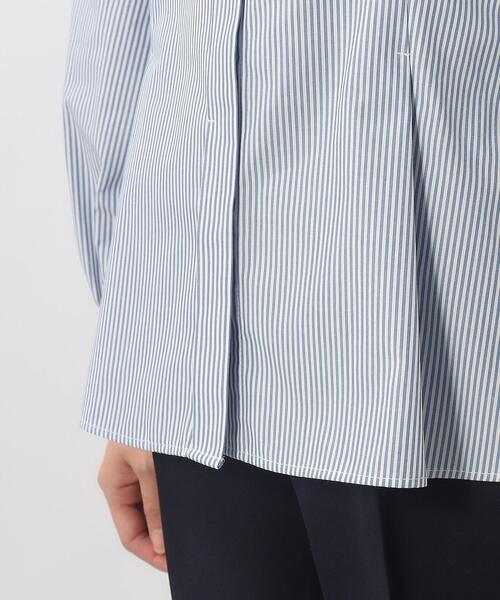 index（インデックス）の「◆バンドカラータックブラウス【洗濯機洗い可/イージーケア】（シャツ/ブラウス・レディース・ブルー系/サックスブルー/オフホワイト・36/38/42/40）」の21枚目の写真