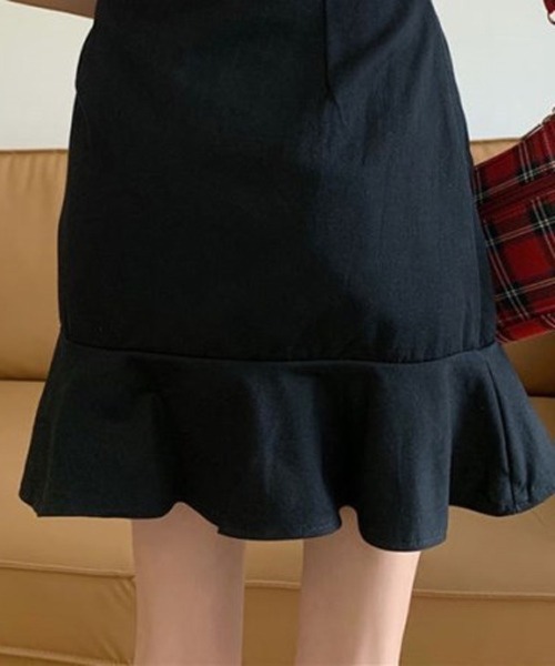 Nia（ニア）の「Nia(ニア)/フリルミニスカート（スカート・レディース・ブラック/ホワイト・LARGE/SMALL/MEDIUM）」の11枚目の写真