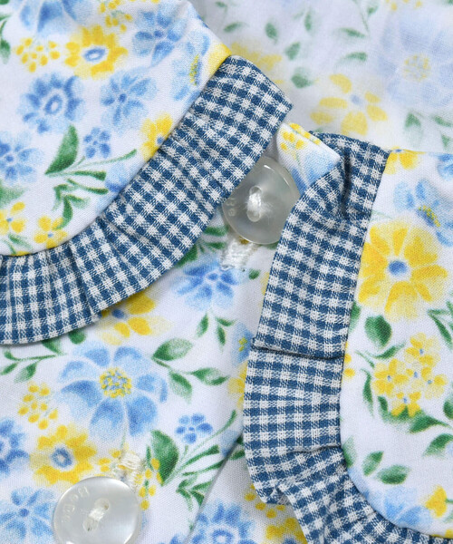 BeBe（ベベ）の「【お揃い】フラワーガーデンチュニック+パンツセット(80~90cm)（セットアップ・キッズ・ブルー系その他・80ｃｍ/90cm）」の8枚目の写真
