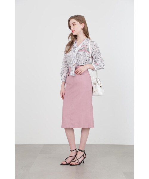 PINKY&DIANNE（ピンキーアンドダイアン）の「◆ヨーロピアンシティスケーププリントブラウス（シャツ/ブラウス・レディース・ブラック系その他/ブルー系その他2・38）」の4枚目の写真