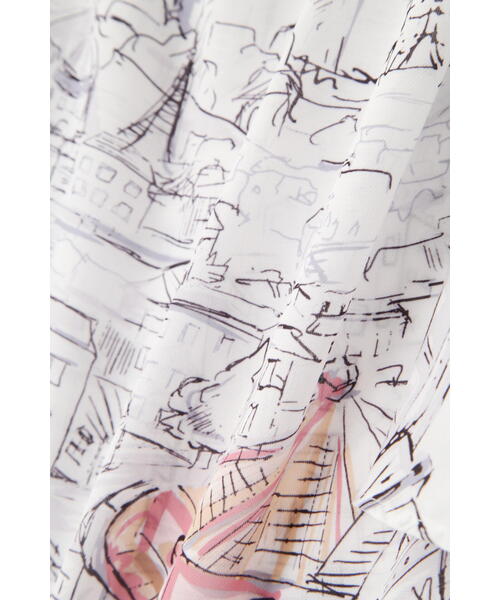 PINKY&DIANNE（ピンキーアンドダイアン）の「◆ヨーロピアンシティスケーププリントブラウス（シャツ/ブラウス・レディース・ブラック系その他/ブルー系その他2・38）」の11枚目の写真