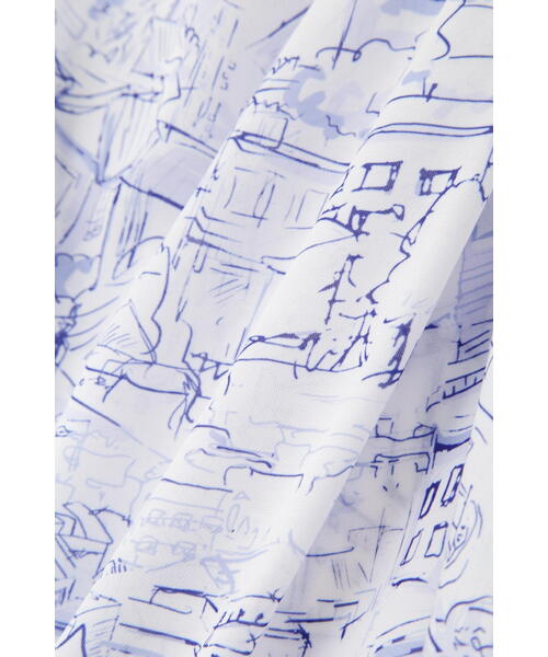 PINKY&DIANNE（ピンキーアンドダイアン）の「◆ヨーロピアンシティスケーププリントブラウス（シャツ/ブラウス・レディース・ブラック系その他/ブルー系その他2・38）」の17枚目の写真