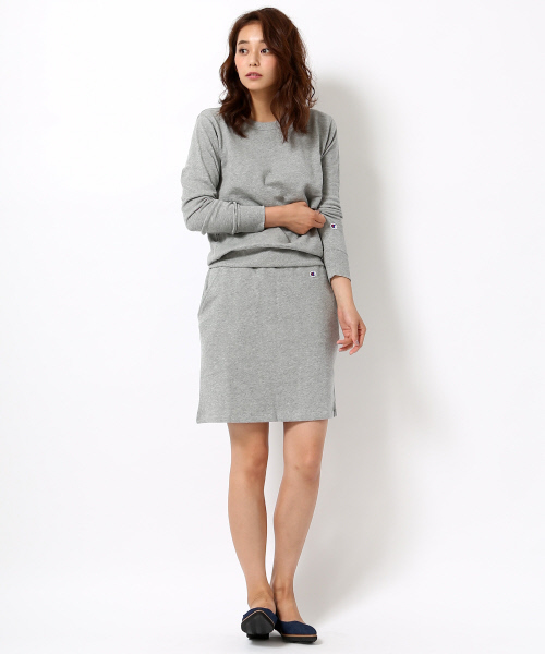 MYSELF ABAHOUSE(マイセルフアバハウス)の「Champion スウェットスカート(スカート・レディース・グレー/ネイビー・MEDIUM)」の7枚目の写真