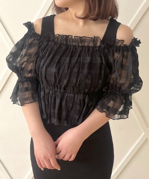 DEICY（デイシー）の「チュールブラウスセットワンピース（ワンピース 