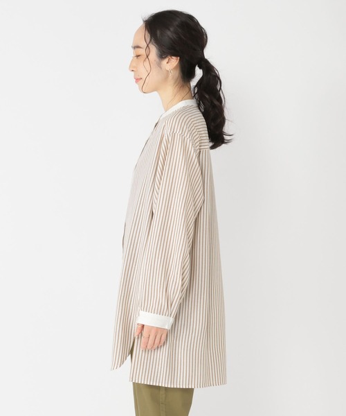 studio CLIP（スタディオクリップ）の「【イージーケア/紫外線防止/接触冷感】多機能羽織れるすっきりシャツ[プチ・プラスサイズあり]（シャツ/ブラウス・レディース・その他1/オフホワイト/ライトブルー/その他2・FREE/PF/ﾌﾘｰ(L)）」の10枚目の写真