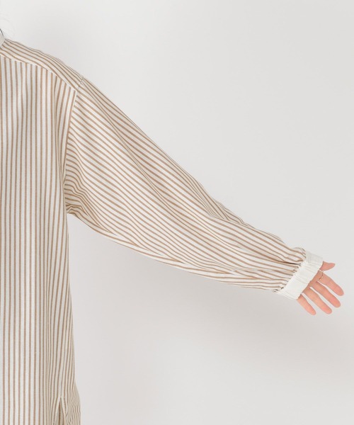 studio CLIP（スタディオクリップ）の「【イージーケア/紫外線防止/接触冷感】多機能羽織れるすっきりシャツ[プチ・プラスサイズあり]（シャツ/ブラウス・レディース・その他1/オフホワイト/ライトブルー/その他2・FREE/PF/ﾌﾘｰ(L)）」の13枚目の写真