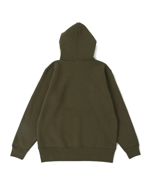 NOTHINKER(ノーシンカー)の「Handful Big Bass Hoodie(パーカー・メンズ・オリーブ/アッシュグレー・LARGE/X-LARGE/MEDIUM/SMALL/XX-LARGE)」の7枚目の写真