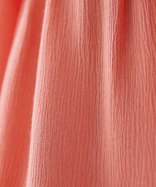 miclat（ミクラ）の「大きいサイズ　ギャザープルオーバー　miclat（シャツ/ブラウス・レディース・オレンジ/グリーン・L/LL/3L/4L/5L）」の5枚目の写真